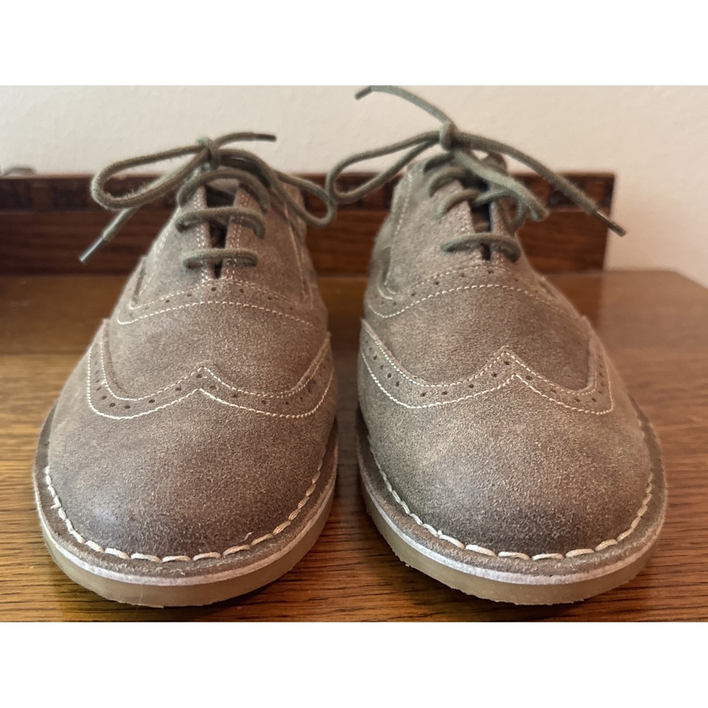SKECHERS Mark Nason Wingtip Oxford shoes size 9.5 Gray Suede Leather